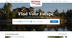 Desktop Screenshot of georgianbaycottages.com